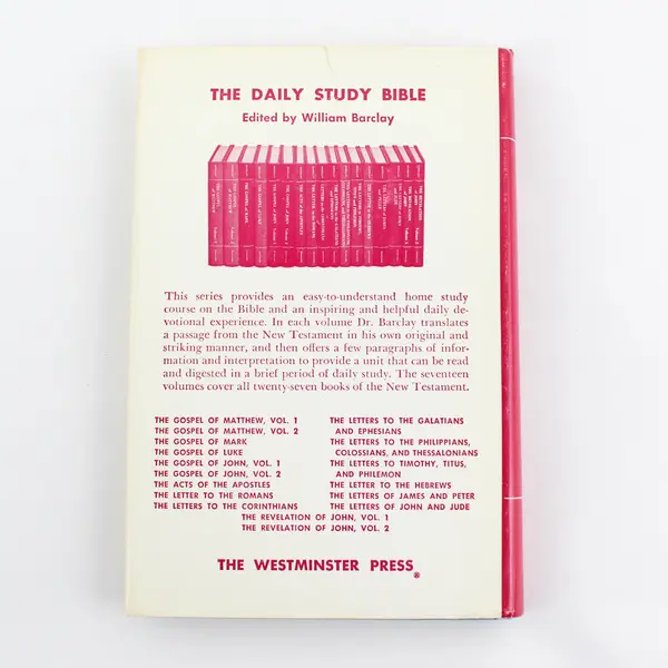 Vintage The Daily Study Bible Series The Letter To The Hebrews 1957 Hardcover DJ