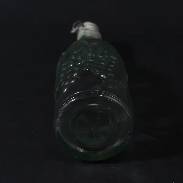 Vintage-Style Embossed Grape Glass Bottle Swing Top Lid Collectible