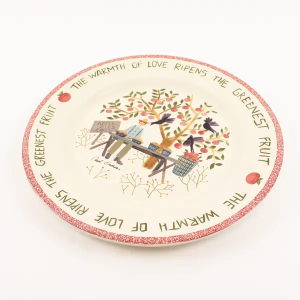 Enesco "The Spirit Of Folk" By Carol Endres 1997 Decorative Plate 10.75"