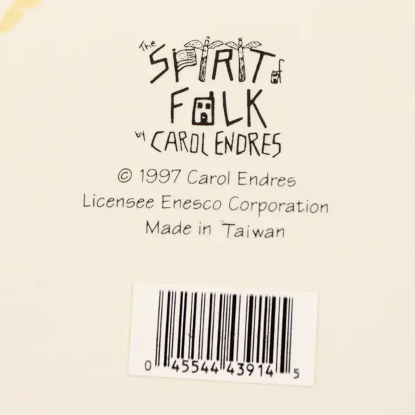 Enesco "The Spirit Of Folk" By Carol Endres 1997 Decorative Plate 10.75"