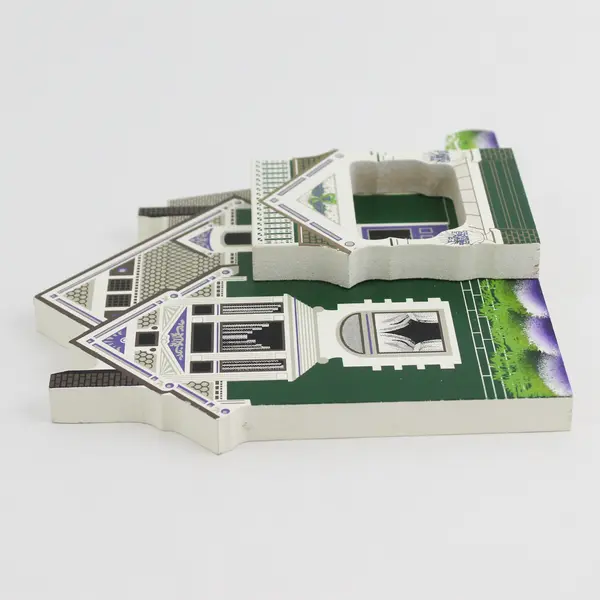 1995 Vintage Wood Dragon Shelf Sitter House Denver CO Folk Art