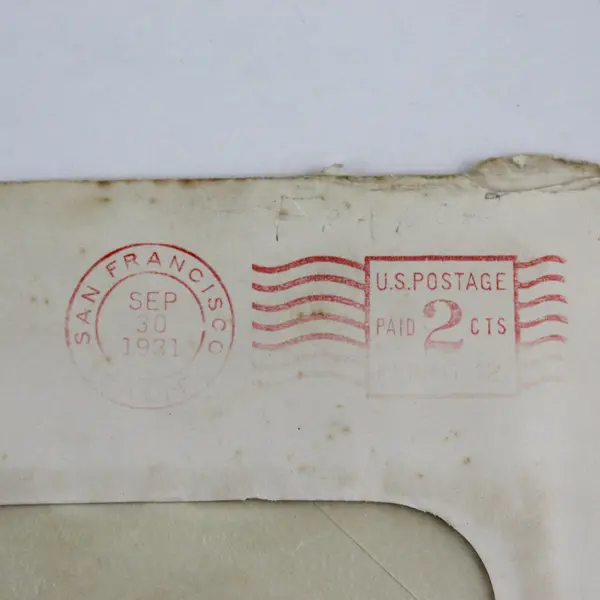 Vintage 1931 O'Connor Moffatt & Co San Francisco Window Envelope 