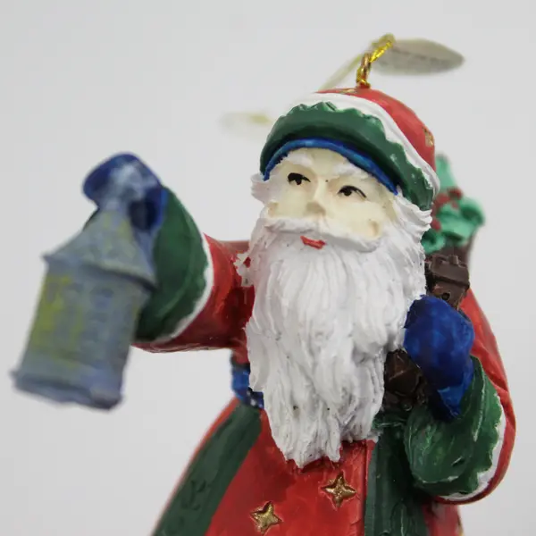 Santa Claus with Lantern Ornament 3.5" Christmas Holiday Collectible