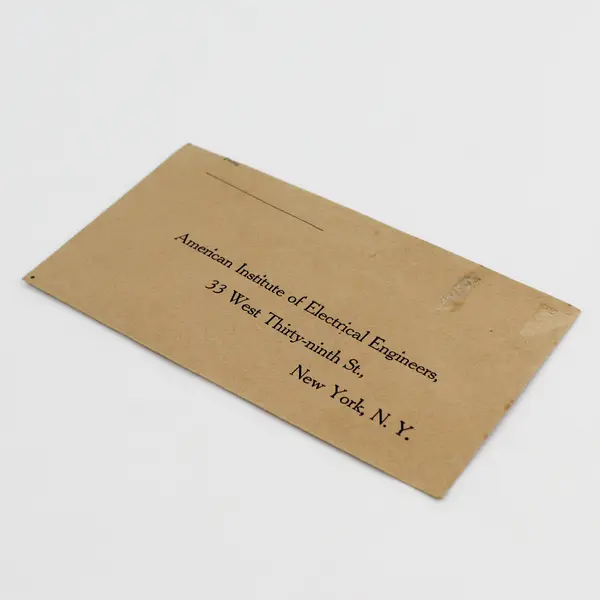 Vintage American Institute Of Electrical Engineers New York Envelope 