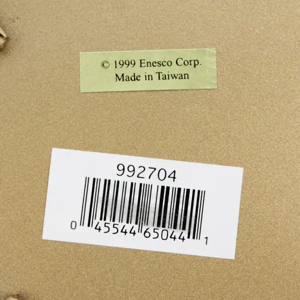 Enesco Gold Tone Metal Pillar Candle Stand for 4" Candle