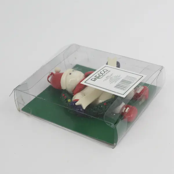 Enesco Santa Helpers Snowman & Wreath Collectible Figurine New 4.5in