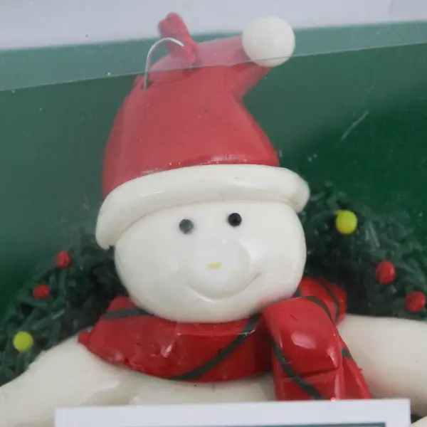 Enesco Santa Helpers Snowman & Wreath Collectible Figurine New 4.5in