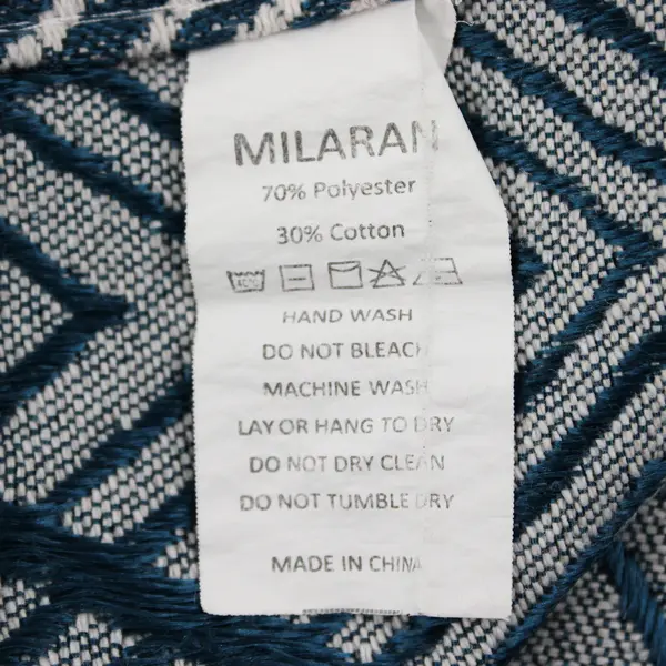 Milaran Navy Blue Arrow Tablecloth 54"X 54" Cotton/Poly Blend 