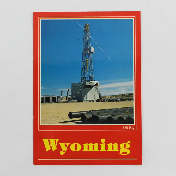 Vintage Wyoming Oil Rig Postcard Shoshone Distribution Company