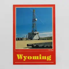 Vintage Wyoming Oil Rig Postcard Shoshone Distribution Company