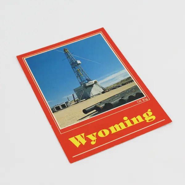 Vintage Wyoming Oil Rig Postcard Shoshone Distribution Company