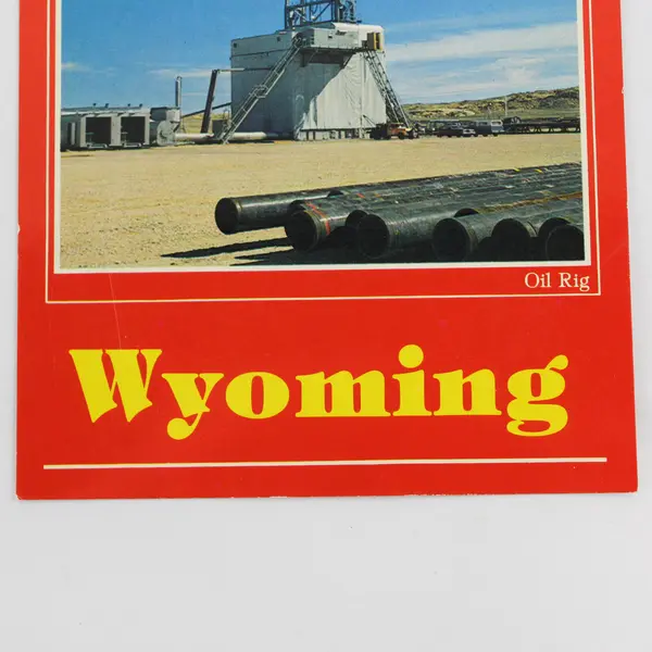 Vintage Wyoming Oil Rig Postcard Shoshone Distribution Company