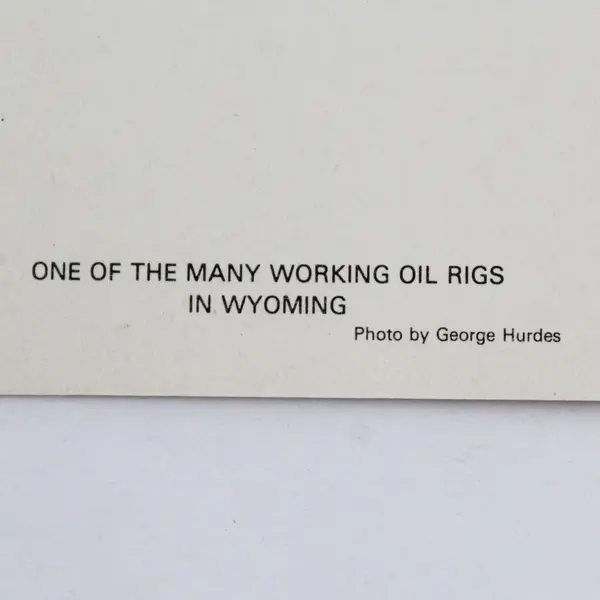 Vintage Wyoming Oil Rig Postcard Shoshone Distribution Company