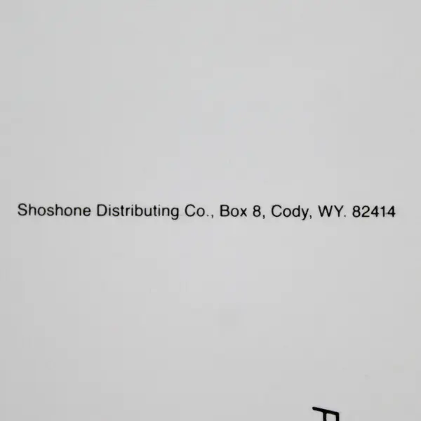 Vintage Laramie Wyoming Postcard Shoshone Distribution Company