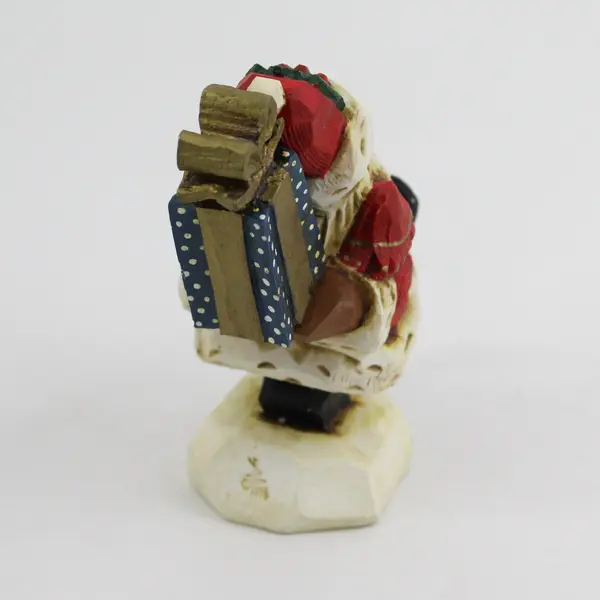 1995 David Frykman Santa Sledding Figurine Vintage Christmas Collectible