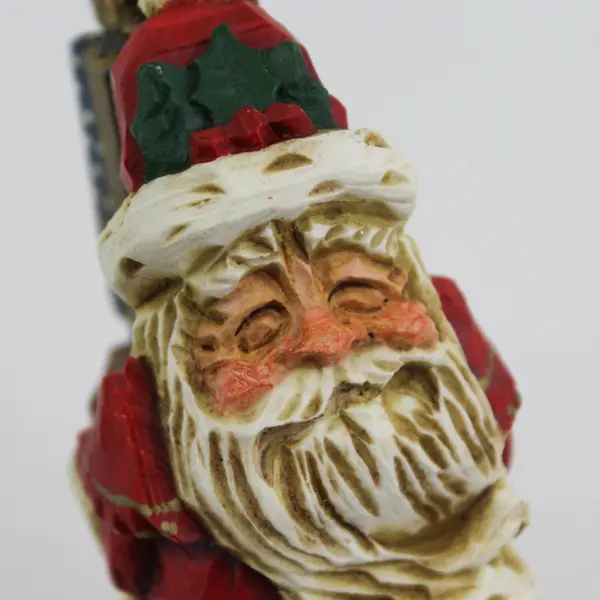 1995 David Frykman Santa Sledding Figurine Vintage Christmas Collectible