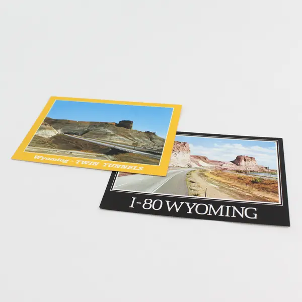 Lot Of 3 Vintage Scenic Interstate 80 Wyoming Postcards 