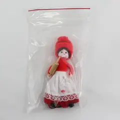 Anne Beate Woman Doll w/ Rolling Pin Holiday Figurine 4.5in