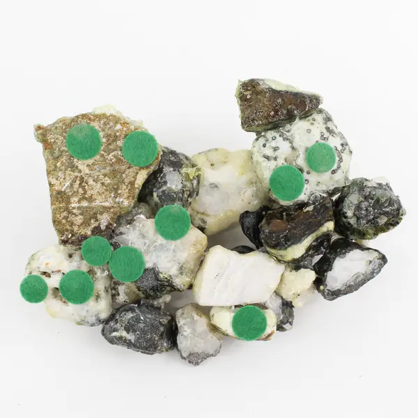 Collection of  Assorted Rocks Resined Together