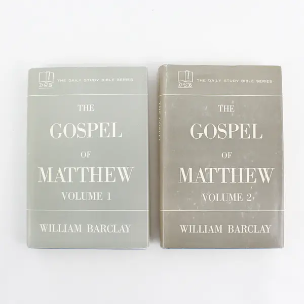 Vintage The Gospel of Matthew Vol 1 & 2 The Daily Study Bible Series 1958 HC DJ