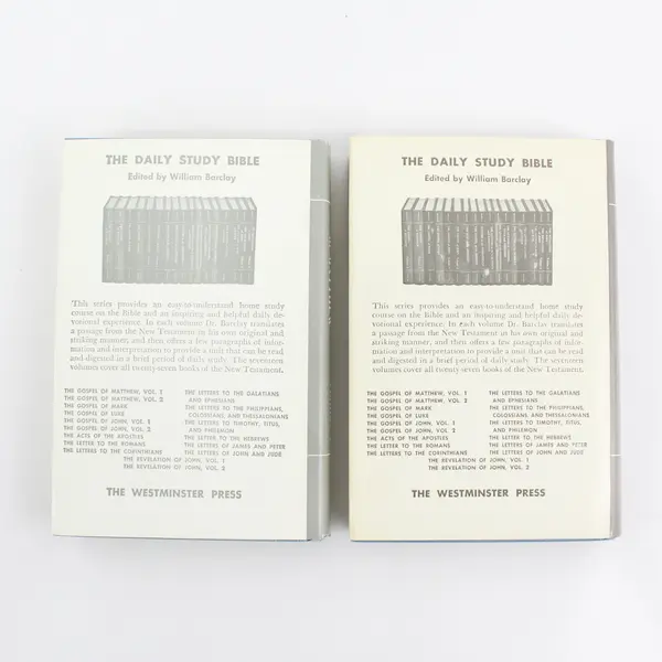 Vintage The Gospel of Matthew Vol 1 & 2 The Daily Study Bible Series 1958 HC DJ