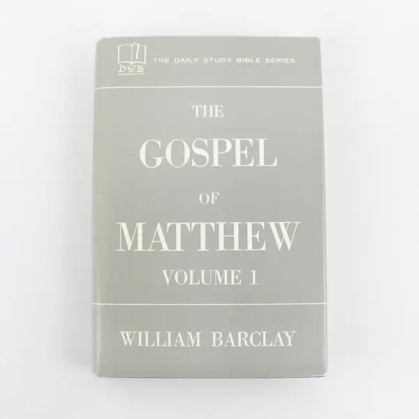 Vintage The Gospel of Matthew Vol 1 & 2 The Daily Study Bible Series 1958 HC DJ