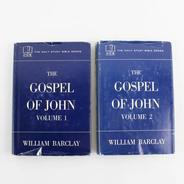 Vintage The Gospel of John Vol 1 & 2 The Daily Study Bible Series 1956 HC DJ