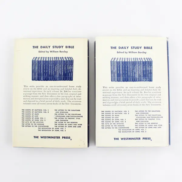 Vintage The Gospel of John Vol 1 & 2 The Daily Study Bible Series 1956 HC DJ