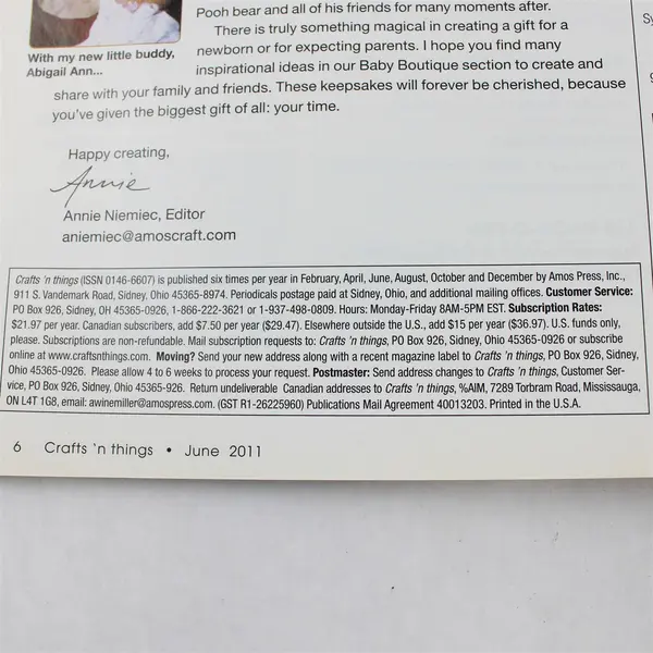 Lot of 2 Crafts 'n Things Magazines April & June 2011 Issues Good Condition