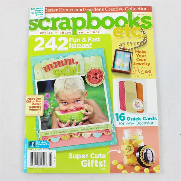 Scrapbooks etc. Magazine From Better Homes & Gardens June 2010 Good 