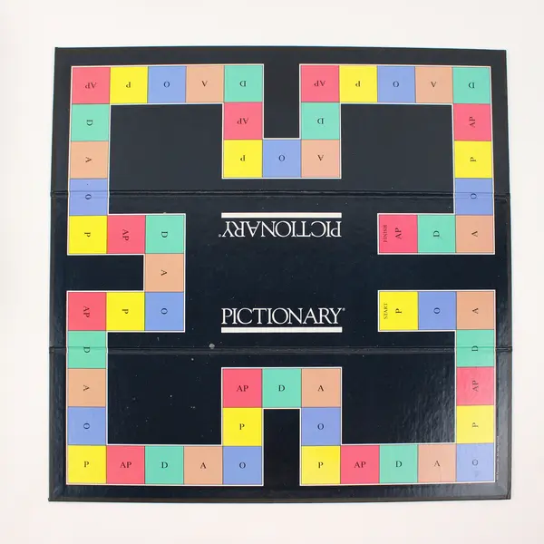 Vintage 1985 Pictionary The Game Of Quick Draw First Edition Incomplete