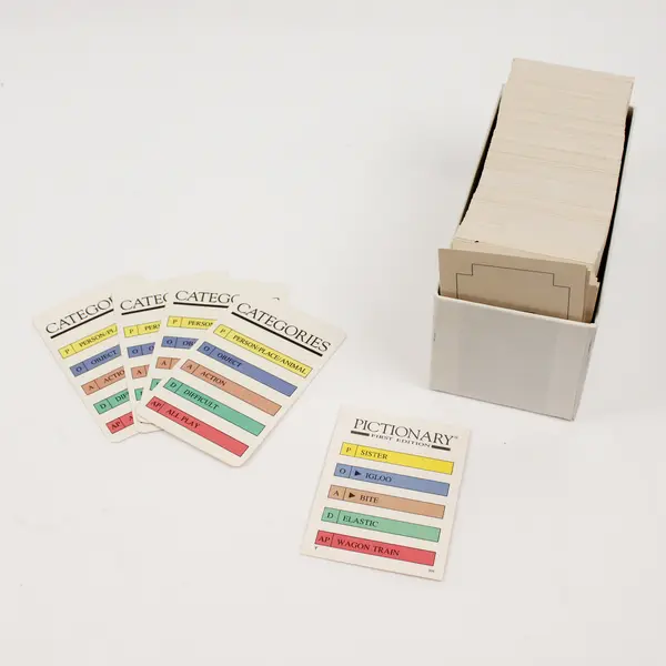 Vintage 1985 Pictionary The Game Of Quick Draw First Edition Incomplete