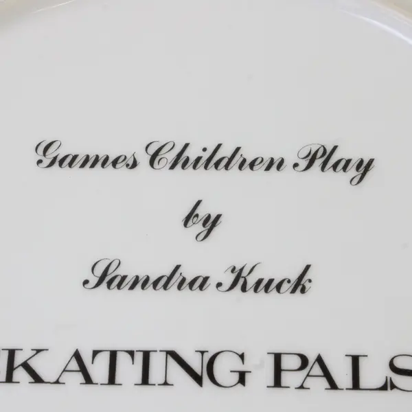 Reco "Skating Pals" Games Children Play By Sandra Kuck Decorative Plate 10.5"
