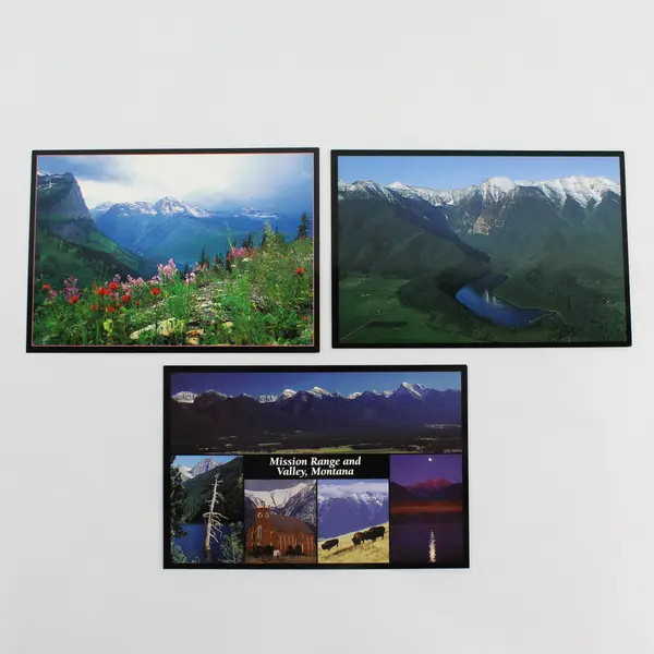 Lot Of 3 Vintage Montana Scenic Postcards Mission Range Heaven's Peak