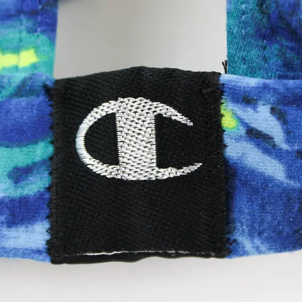 NWOT Champion Women's 2X Blue Tie Dye Moderate Support Racerback Sports Bra