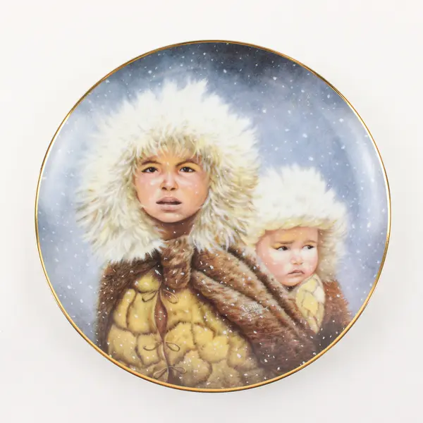 Artaffects "Christmas Journey" Perillo Series 1991 Decorative Plate 9.5"