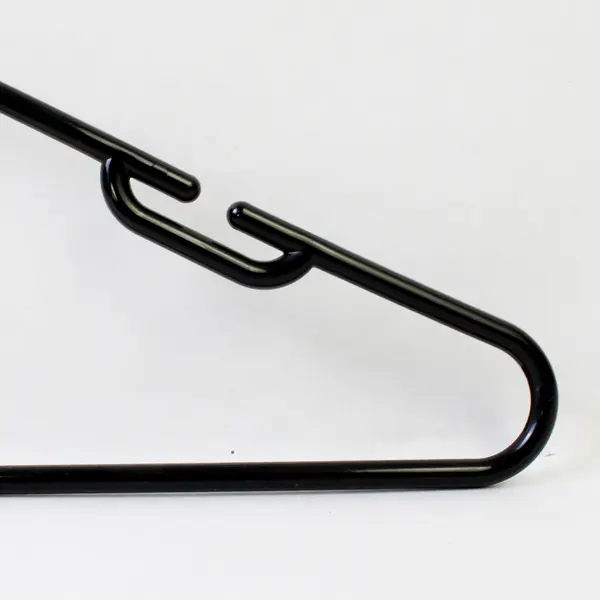 Lot of 10 Assorted Black Plastic Notched Hangers