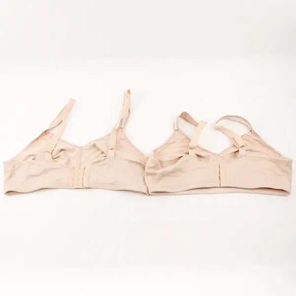 Lot of 2 Vanity Fair Women's 42C Beige Unlined/Unpadded Back Smoothing Bras