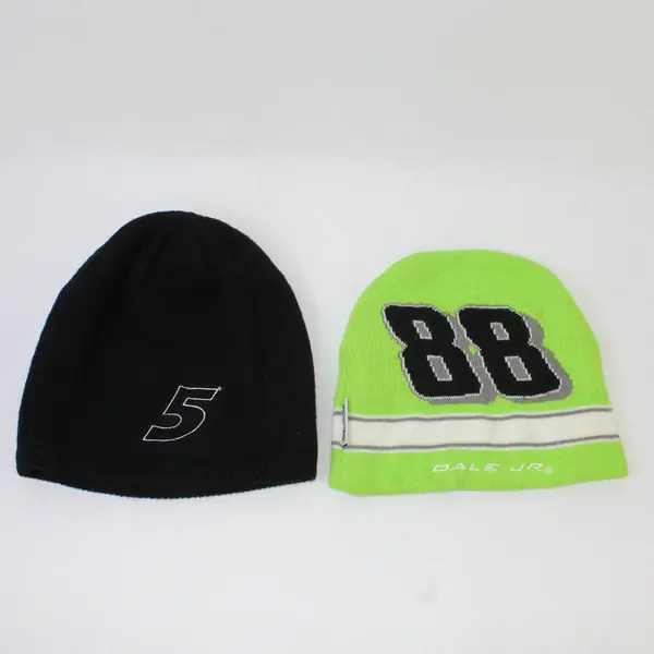 Lot of 2 NASCAR Beanies #88 Dale Jr & #5 Kasey Kahne Racing Beanies