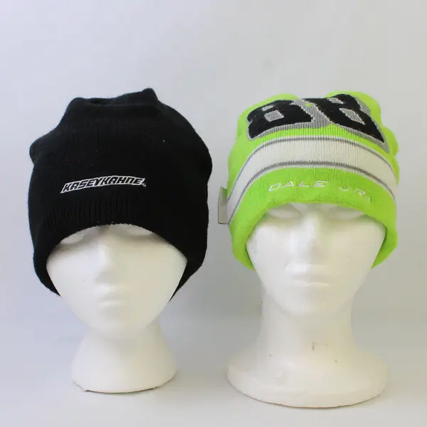 Lot of 2 NASCAR Beanies #88 Dale Jr & #5 Kasey Kahne Racing Beanies