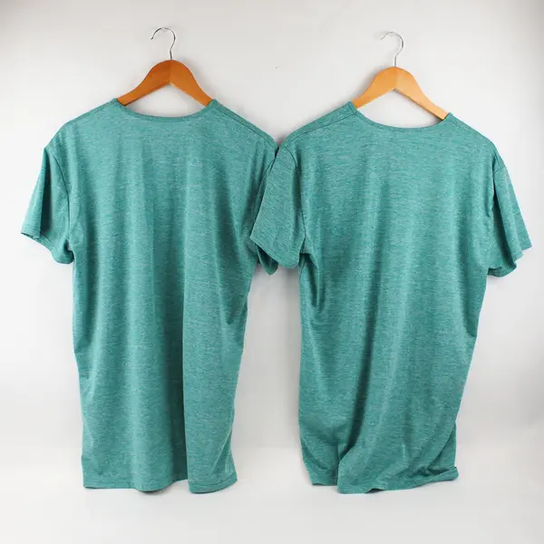 Lot of 2 Blue Star Women's XXL Heather Teal Workout Short Sleeve Shirts