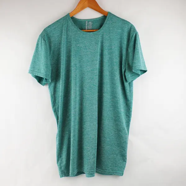 Lot of 2 Blue Star Women's XXL Heather Teal Workout Short Sleeve Shirts