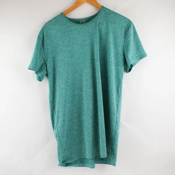 Lot of 2 Blue Star Women's XXL Heather Teal Workout Short Sleeve Shirts