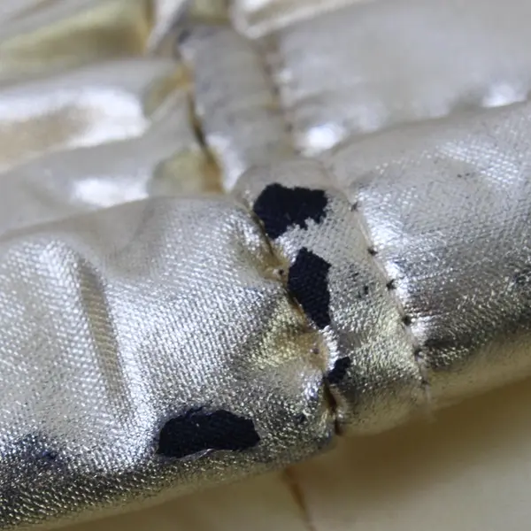 Forever Me 4T Gold Metallic Hooded Puffer Vest Front Zip Toddler