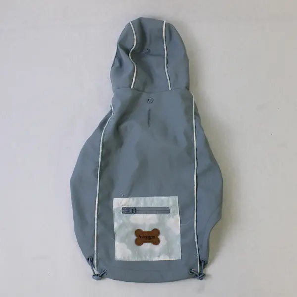 Koolaburra by UGG Aiden Reversible Dog Raincoat Size S Small Blueprint