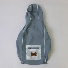 Koolaburra by UGG Aiden Reversible Dog Raincoat Size S Small Blueprint