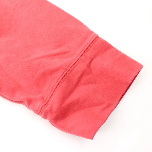 L.L. Bean Women's L Red Knit Cotton Blend Long Full Zip Sweater House Coat