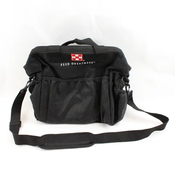 Black Medical/Veterinary Bag Mesh Bottom Lots of Compartments