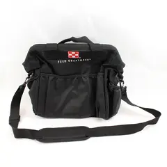 Black Medical/Veterinary Bag Mesh Bottom Lots of Compartments