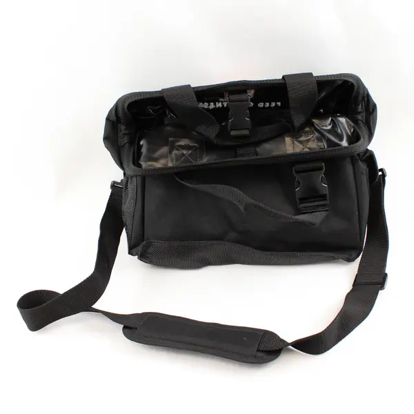 Black Medical/Veterinary Bag Mesh Bottom Lots of Compartments